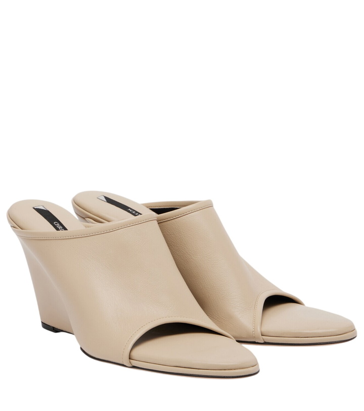Photo: Christen Strap Stretch leather mules