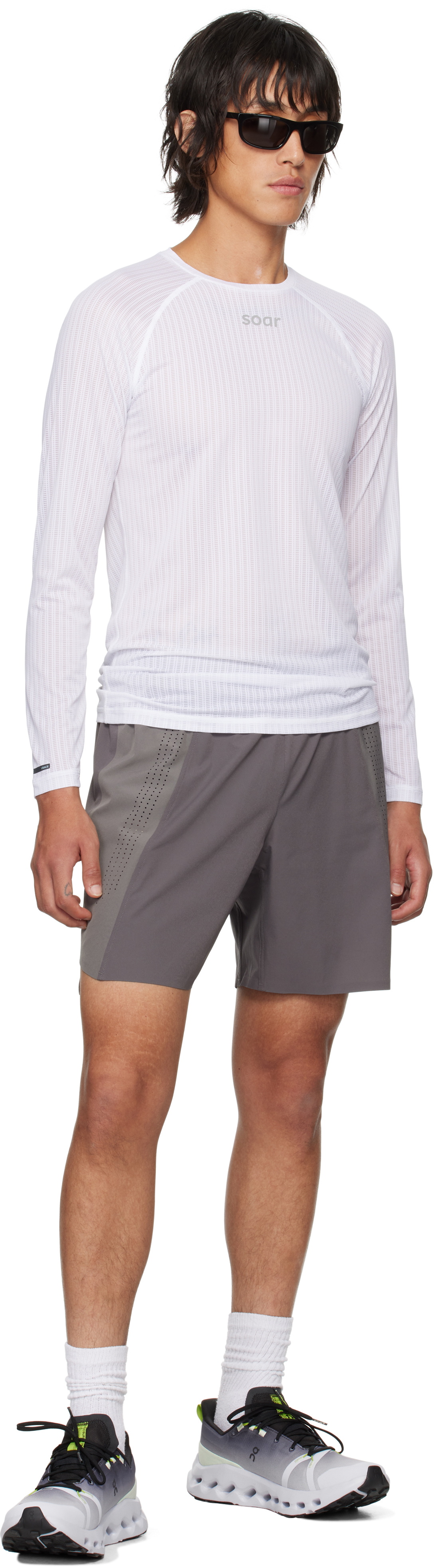 Soar Running Gray Long Run Shorts Soar Running
