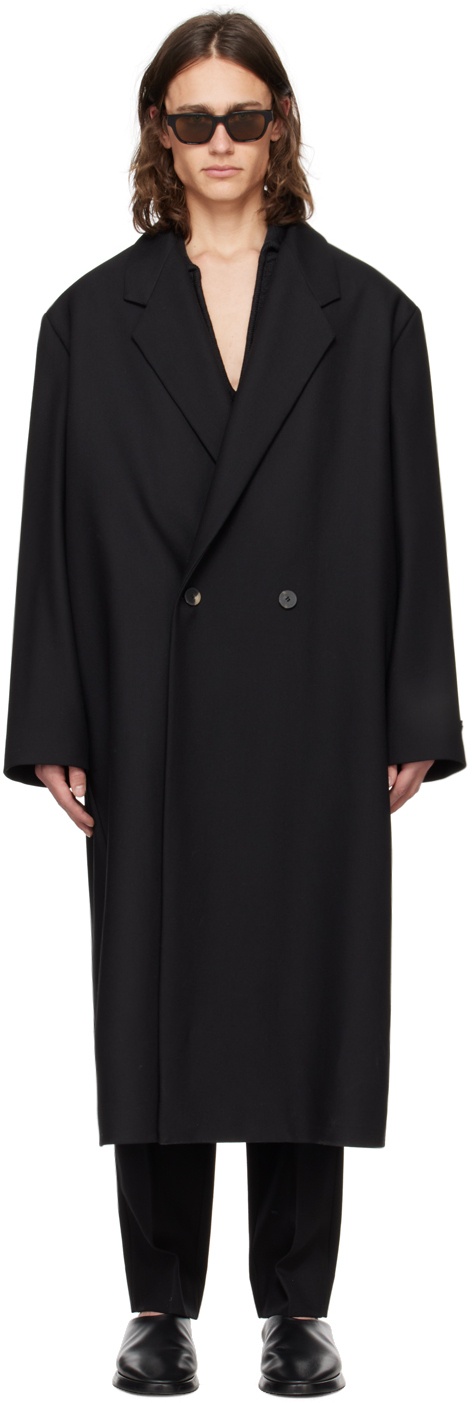 Photo: Fear of God Black Double-Breasted Coat