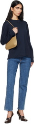 FLORE FLORE Navy Maggie Longsleeve T-shirt