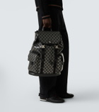 Gucci GG leather-trimmed backpack