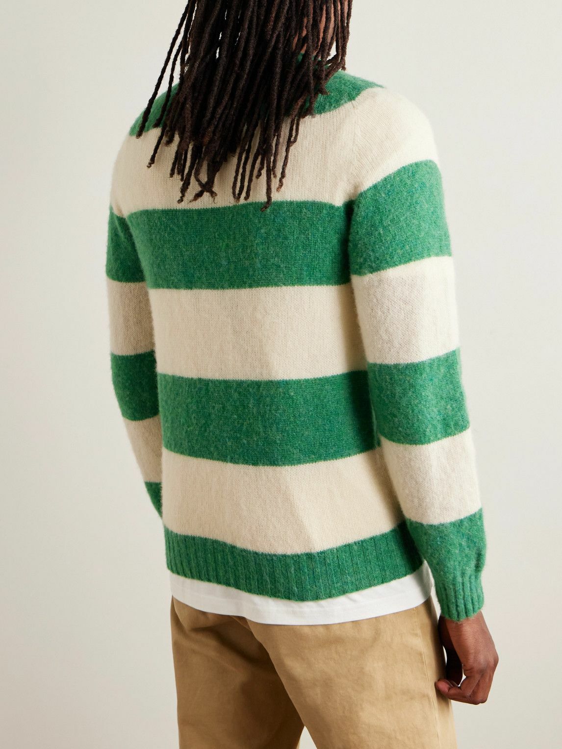 Drake's - HIM Striped Wool Sweater - Multi