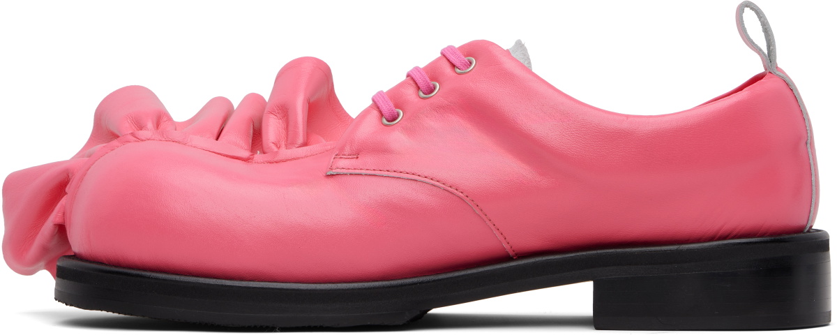 Comme des Garçons Homme Plus Pink KIDS LOVE GAITE Edition Frilled Derbys