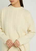 Rohe Cable-knit Wool Jumper Off White