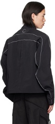 CMMAWEAR Black Articulated Sleeve Jacket