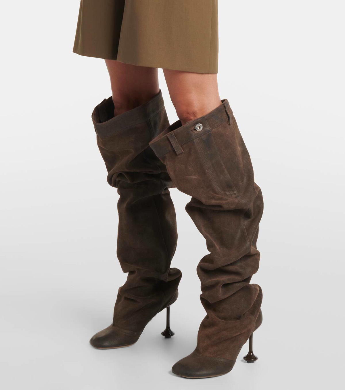 Loewe Toy Panta leather over-the-knee boots Loewe