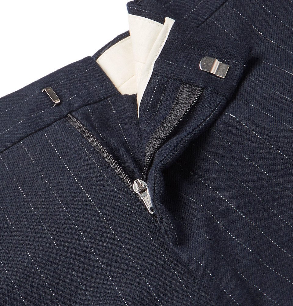 Polo Ralph Lauren - Navy Slim-Fit Pinstriped Stretch Cotton and