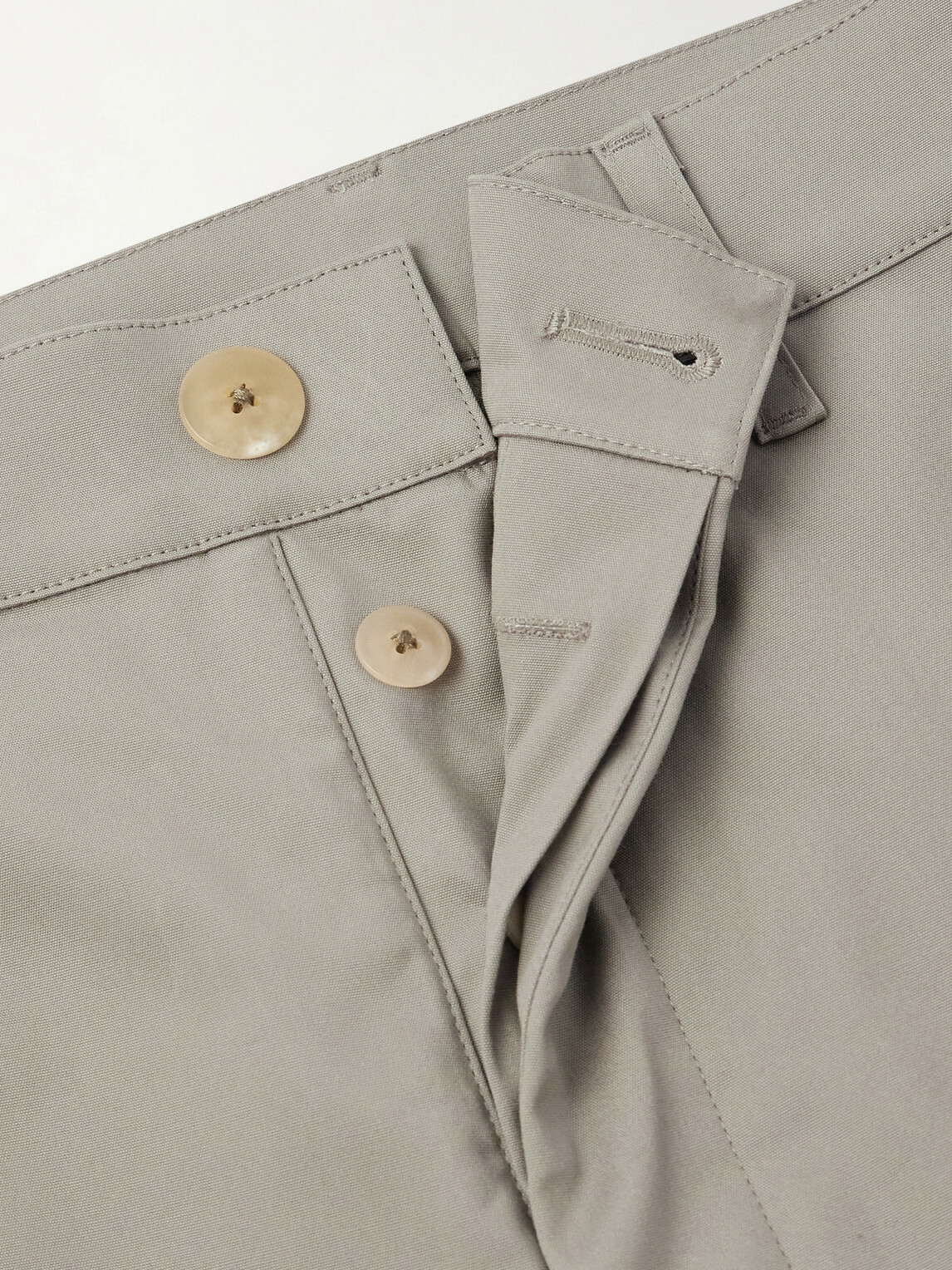 Rick Owens - Straight-Leg Cotton-Blend Canvas Shorts - Gray