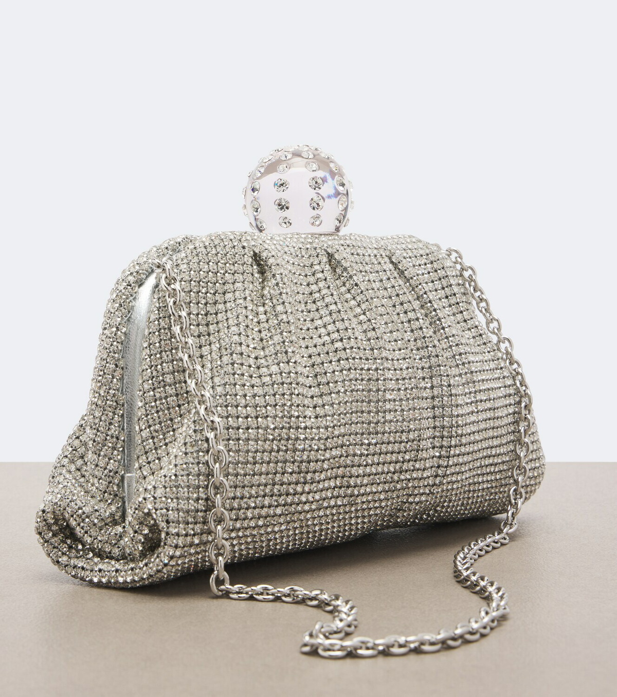 Aquazzura Tequila crystal-embellished clutch