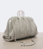 Aquazzura Tequila crystal-embellished clutch
