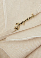 Jacquemus Le Bandeau Pralu Rib-knit bra top Beige