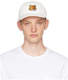 Maison Kitsuné White Bold Fox Head Cap