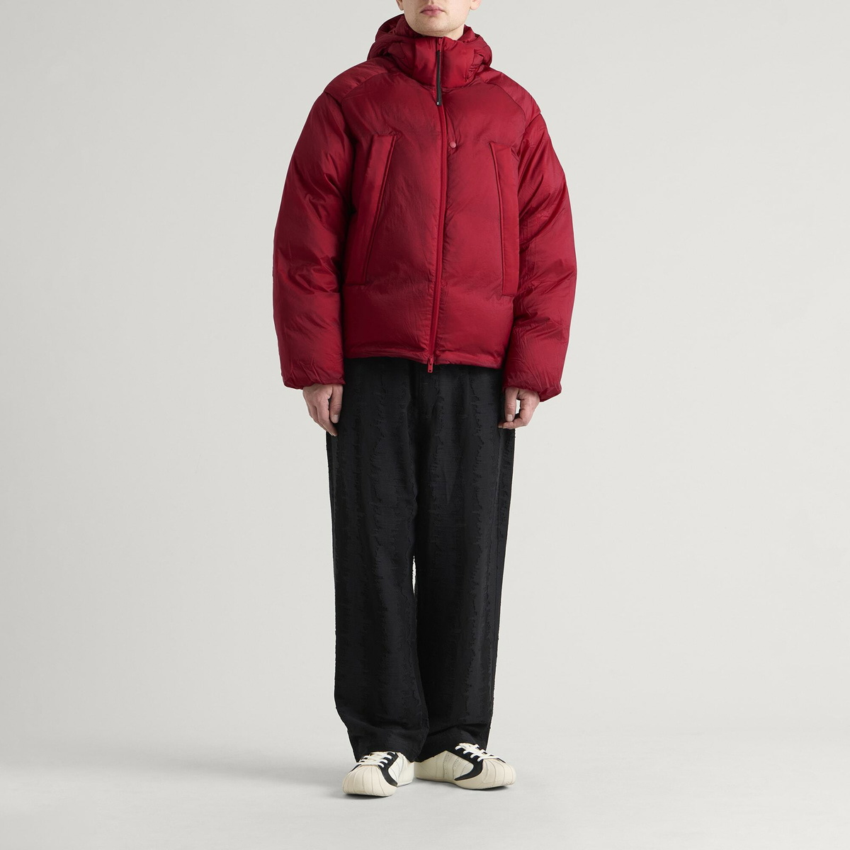 Y-3 Men's Hooded Puffer Jacket in Actmar