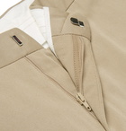 Sandro - Cropped Tapered Stretch-Cotton Gabardine Trousers - Men - Beige