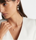 Mateo 14kt gold pendant necklace with pearl and diamond