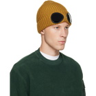C.P. Company Yellow Extrafine Merino Wool Goggle Beanie