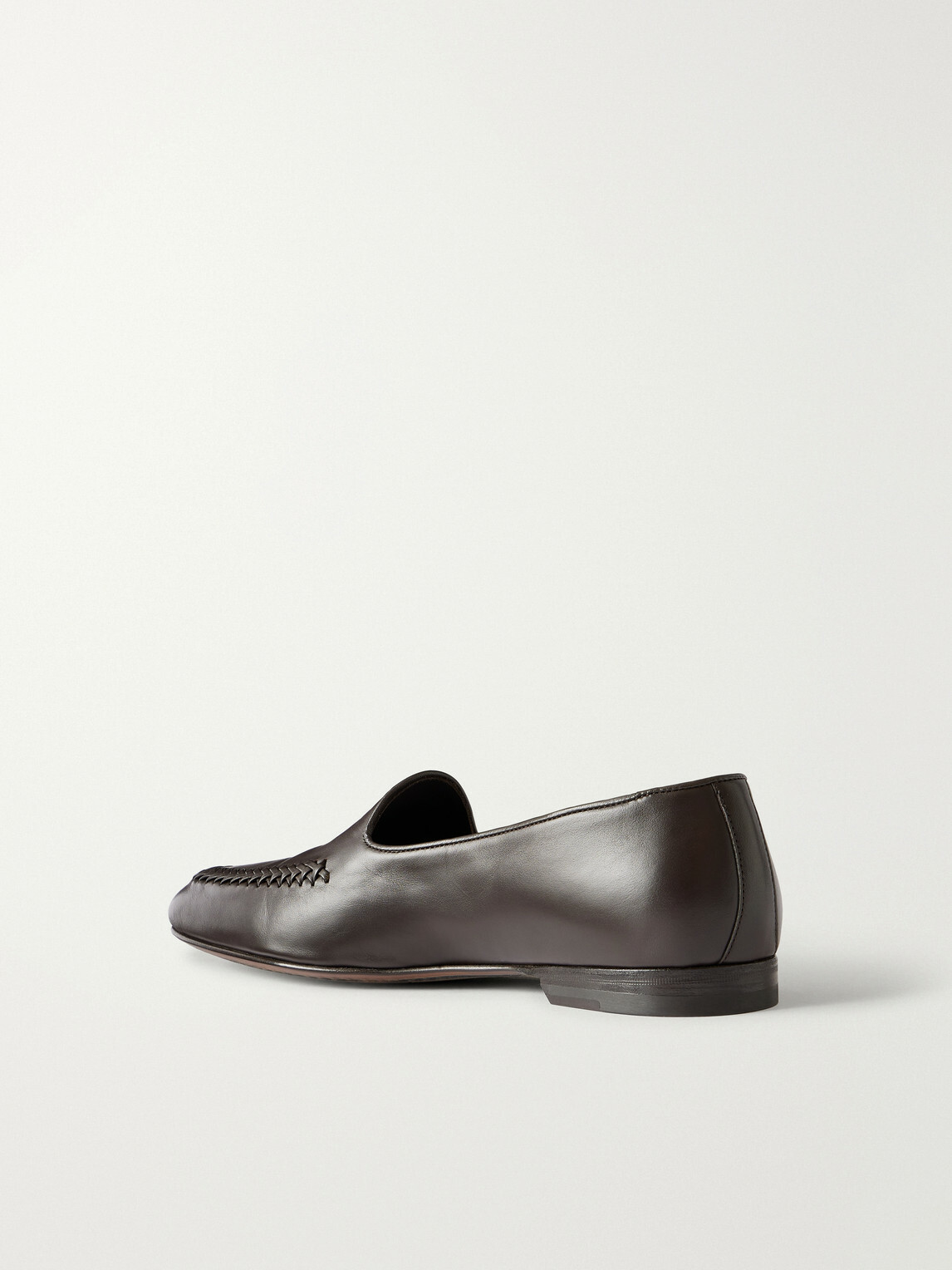 Manolo Blahnik - Brera Leather Loafers - Brown