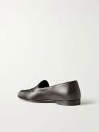 Manolo Blahnik - Brera Leather Loafers - Brown