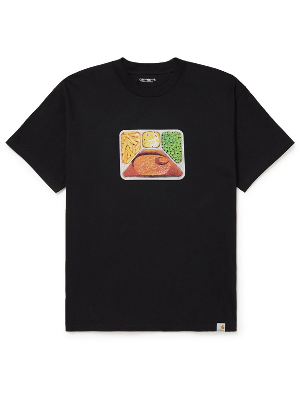 Photo: Carhartt WIP - Meatloaf Printed Cotton-Jersey T-Shirt - Black