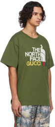 Gucci Khaki The North Face Edition Logo T-Shirt