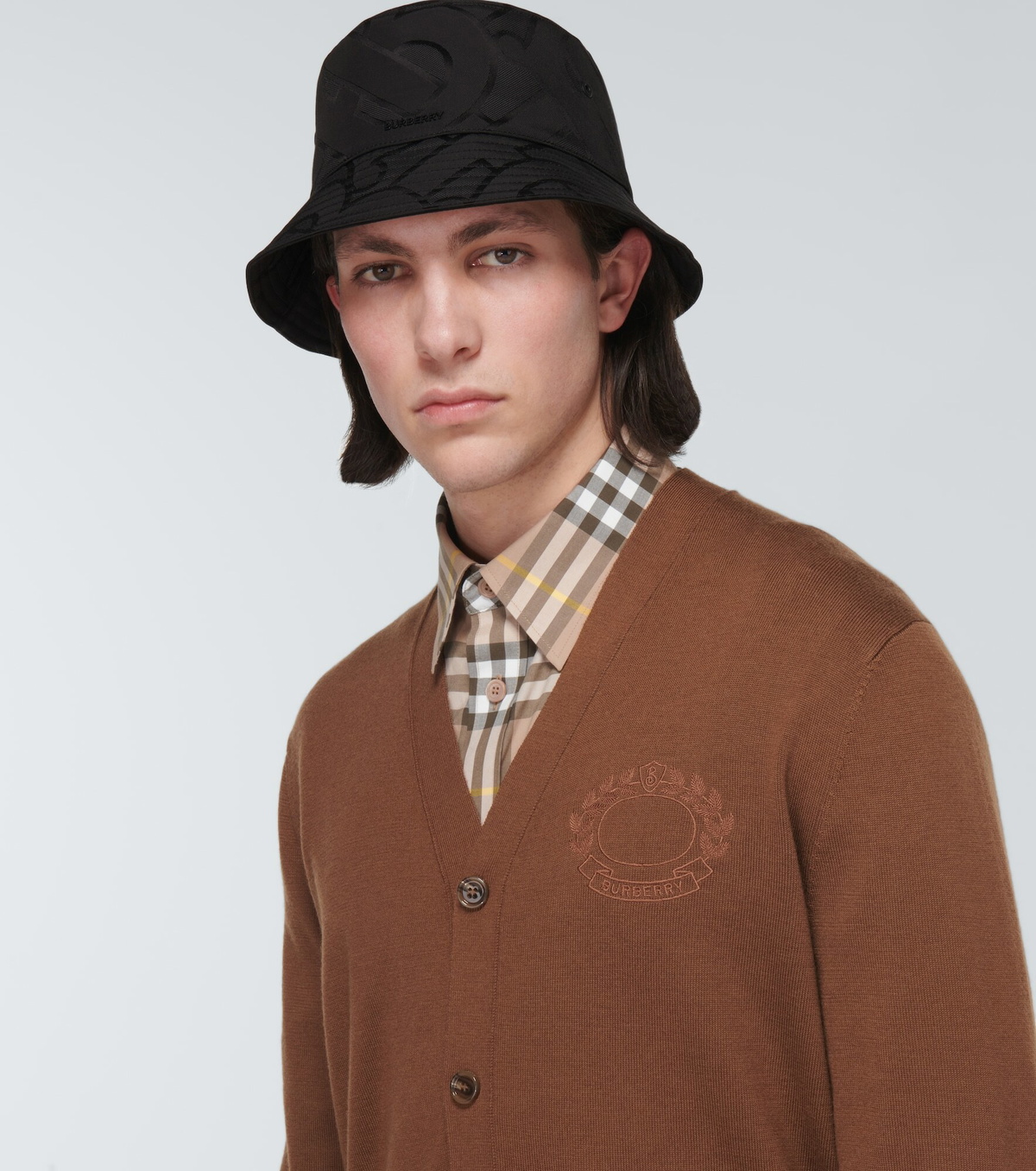 BURBERRY バケットハット MONOGRAM PRINT BUCKET Burberry Monogram Print Bucket Hat Orange Men's - US
