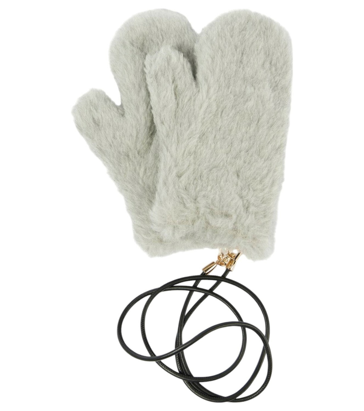 Max Mara Beige Ombrat2 Mittens Max Mara