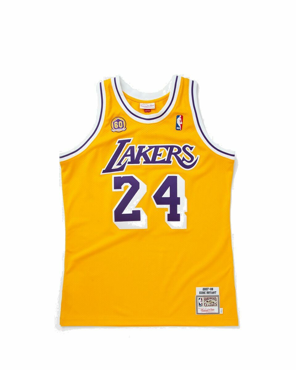 Photo: Mitchell & Ness Nba Authentic Jersey Los Angeles Lakers 2007 08 Kobe Bryant #24 Yellow - Mens - Jerseys