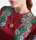 La DoubleJ Lady Scarab gold-plated pendant necklace