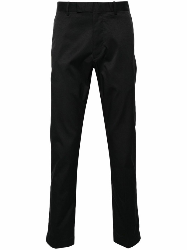 Photo: RLX Ralph Lauren Black Twill Slim-Fit Trousers