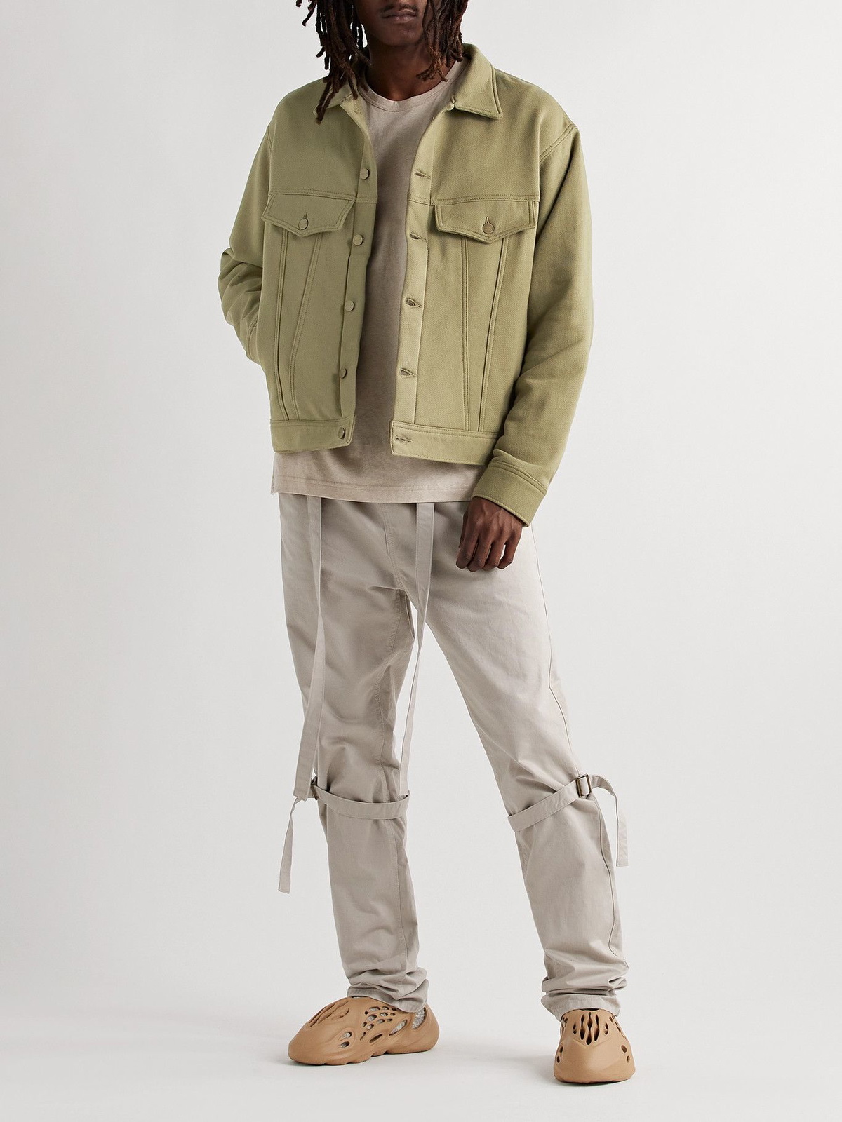 Fear of God - Cotton-Jersey Trucker Jacket - Green Fear Of God