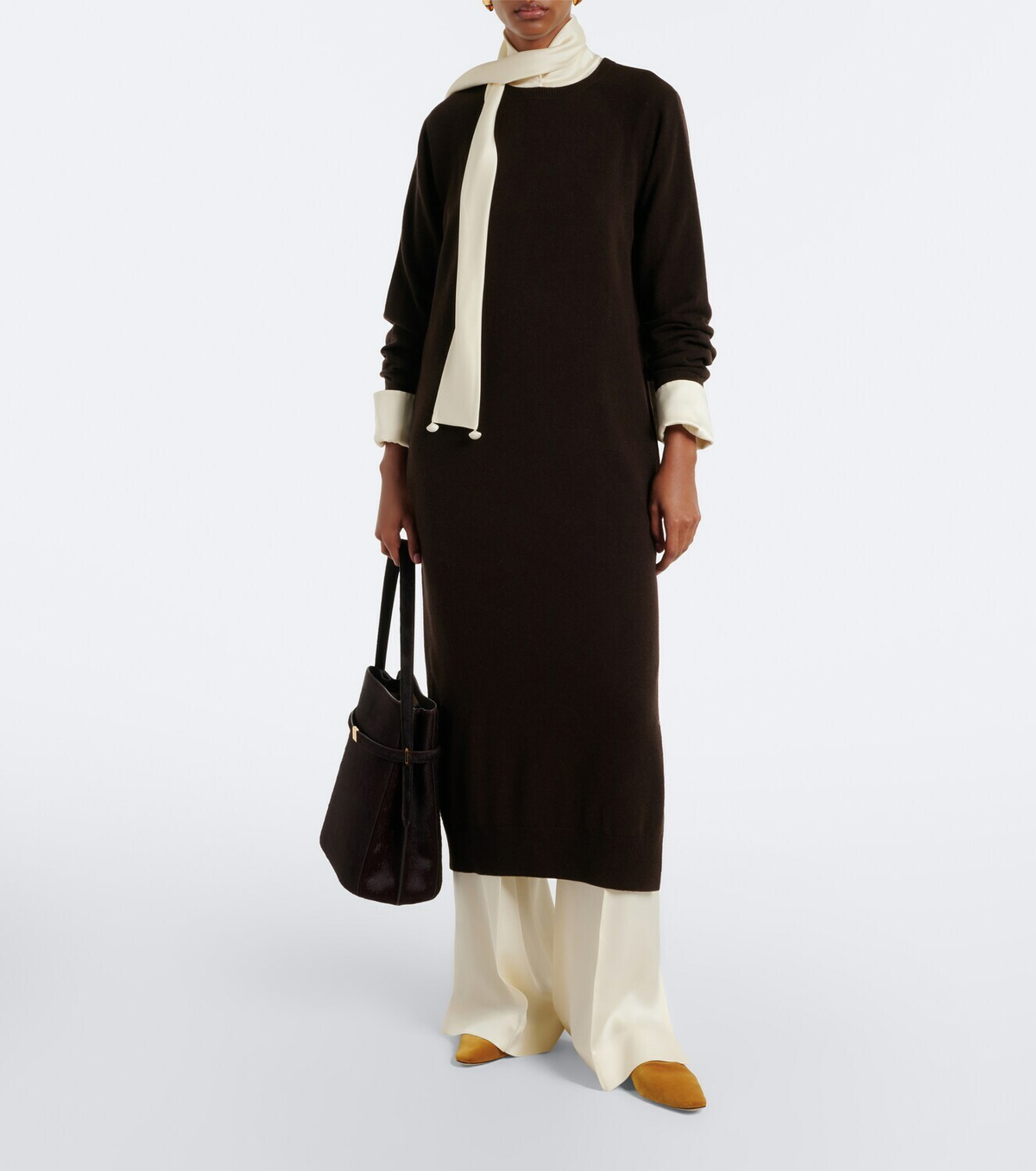 Jardin des Orangers Wool and cashmere sweater dress