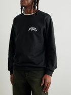 Wacko Maria - 56 Tattoo Studio Printed Cotton-Jersey Sweatshirt - Black