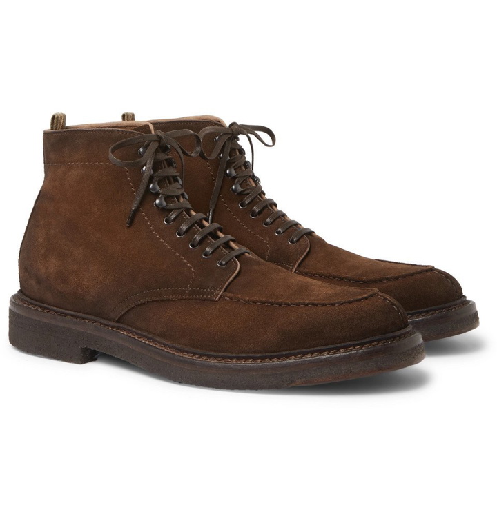 Photo: Officine Creative - Stanford Burnished-Suede Boots - Brown