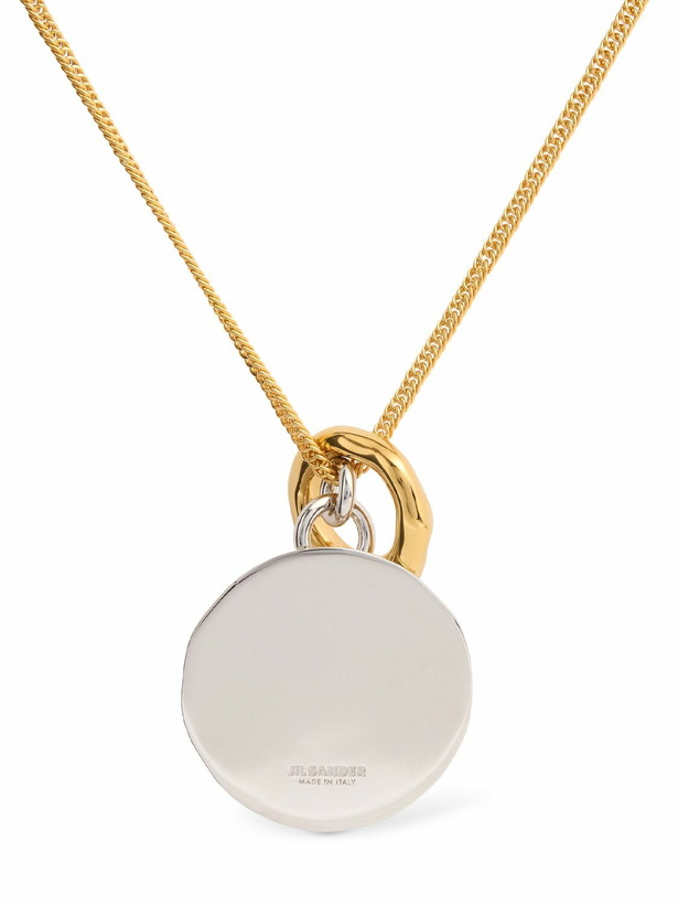 Photo: JIL SANDER Gold Plated Necklace with Double Charm