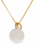 JIL SANDER Gold Plated Necklace with Double Charm