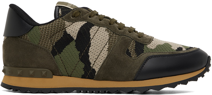 Photo: Valentino Garavani Green Rockrunner Sneakers