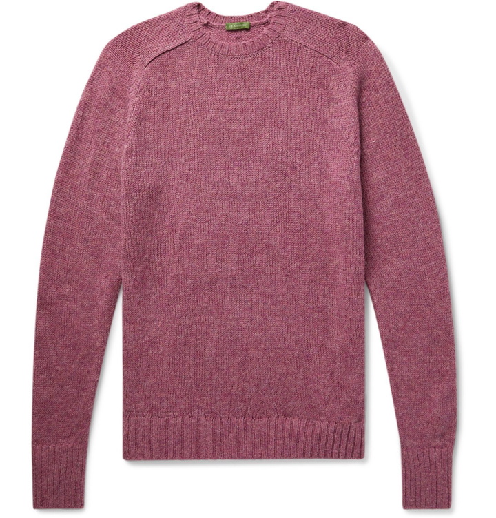 Photo: Sid Mashburn - Mélange Wool Sweater - Pink