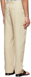 Jacquemus Beige 'Le Pantalon Bacio' Trousers