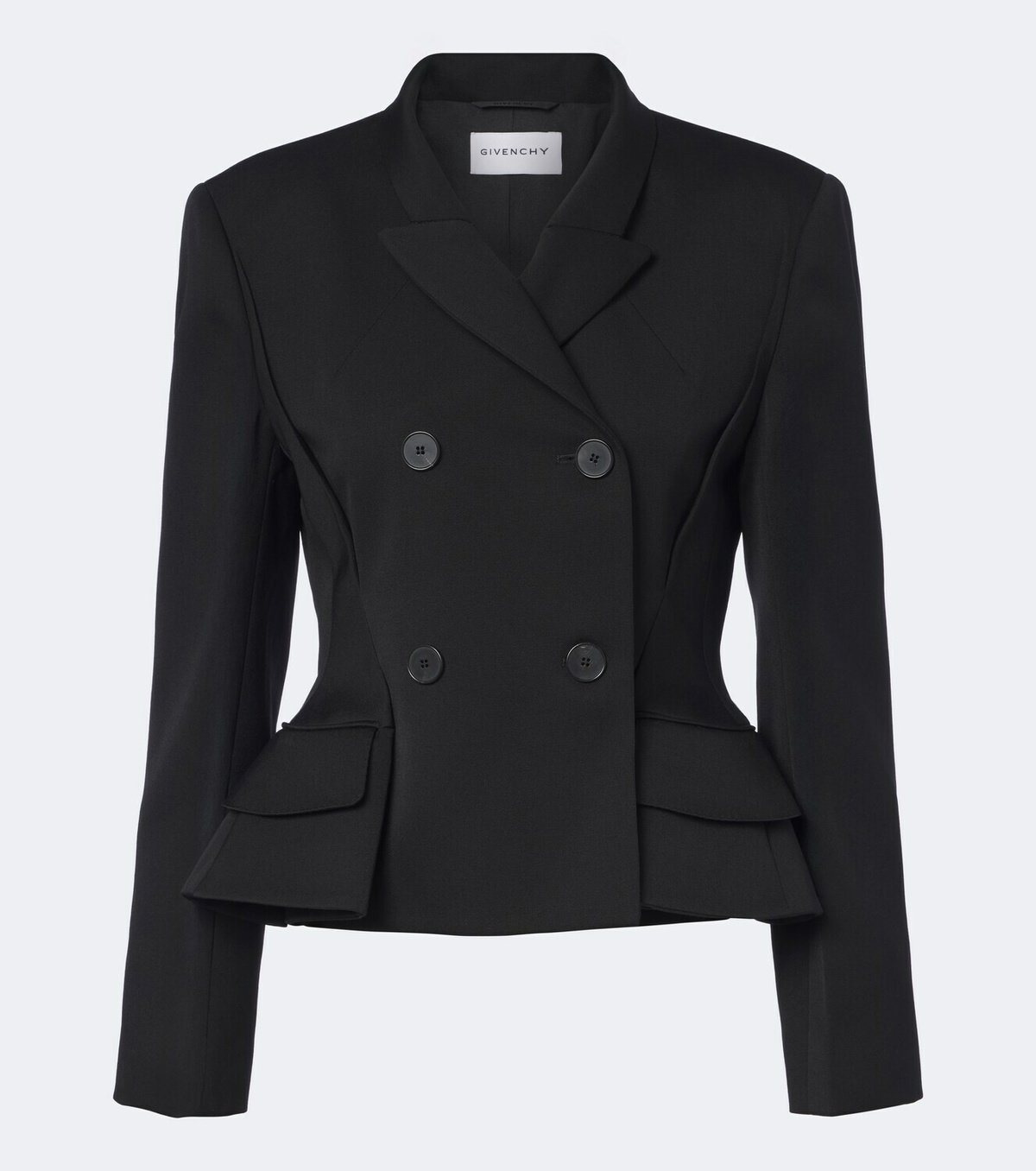 Givenchy Pinch peplum wool gabardine jacket