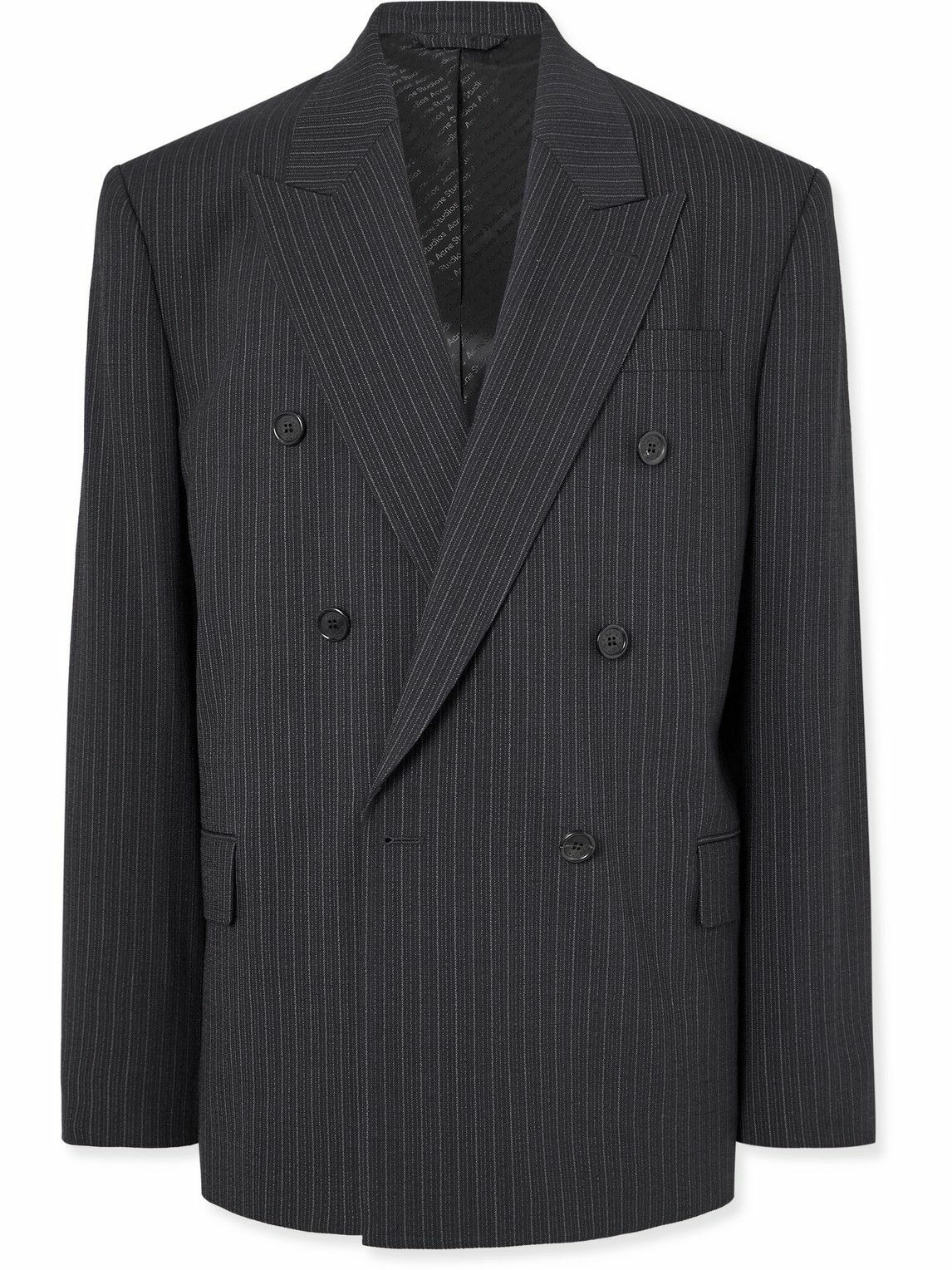 Acne Studios - Jarvel Double-Breasted Pinstriped Wool-Blend Suit