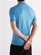 John Smedley - Payton Slim-Fit Merino Wool Polo Shirt - Blue