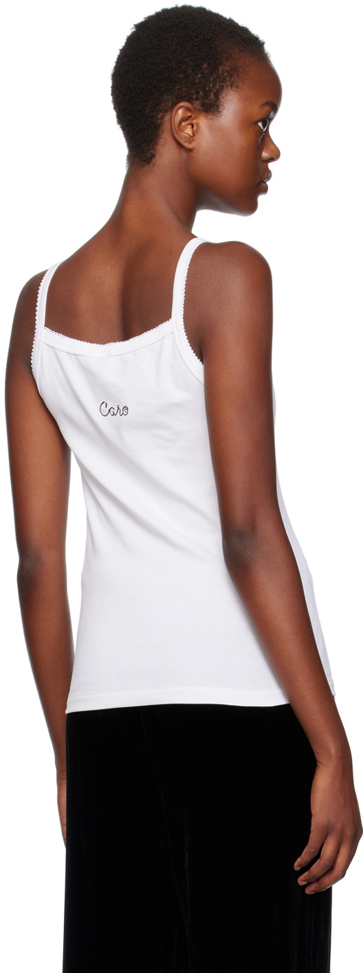 Caro Editions White Caro Tank Top