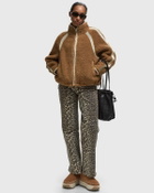 Ugg  Nikia Crochet Uggfluff Jacket Brown Fleece Jackets
