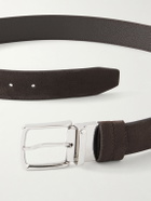 Mr P. - 3.5cm Reversbile Suede and Full-Grain Leather Belt - Brown