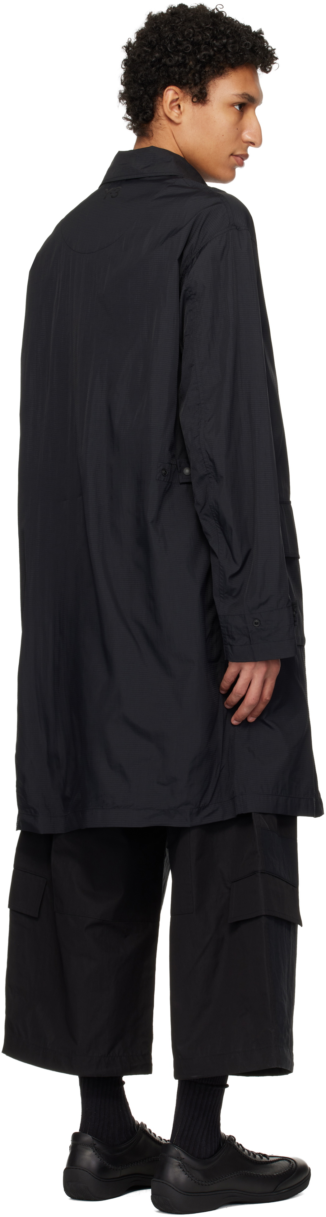 Y-3 Black Nylon Parka