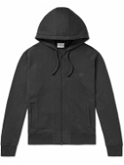 Kingsman - Logo-Embroidered Cotton and Cashmere-Blend Jersey Zip-Up Hoodie - Gray