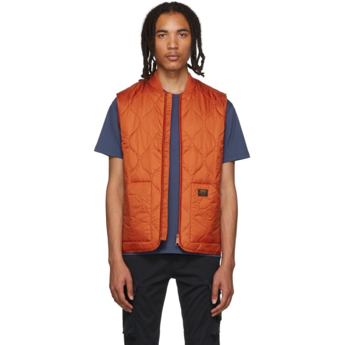 Photo: Carhartt Work In Progress Orange Volta Liner Vest