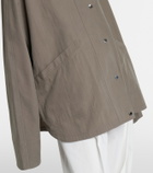 Toteme Oversized cotton-blend jacket