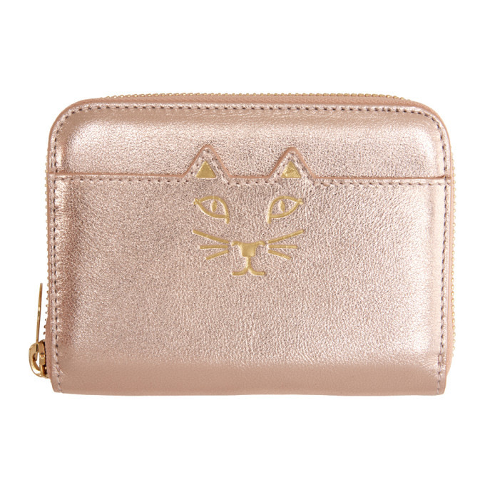 Charlotte olympia discount feline keychain wallet