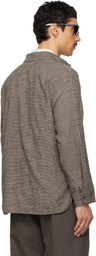 POST ARCHIVE FACTION (PAF) Taupe Zip Archive Shirt